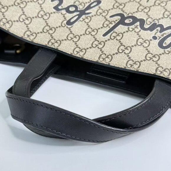 Gucci GG Logo Supreme Bees Shoulder Bag Tote with Bee Design - Picture 7 of 8